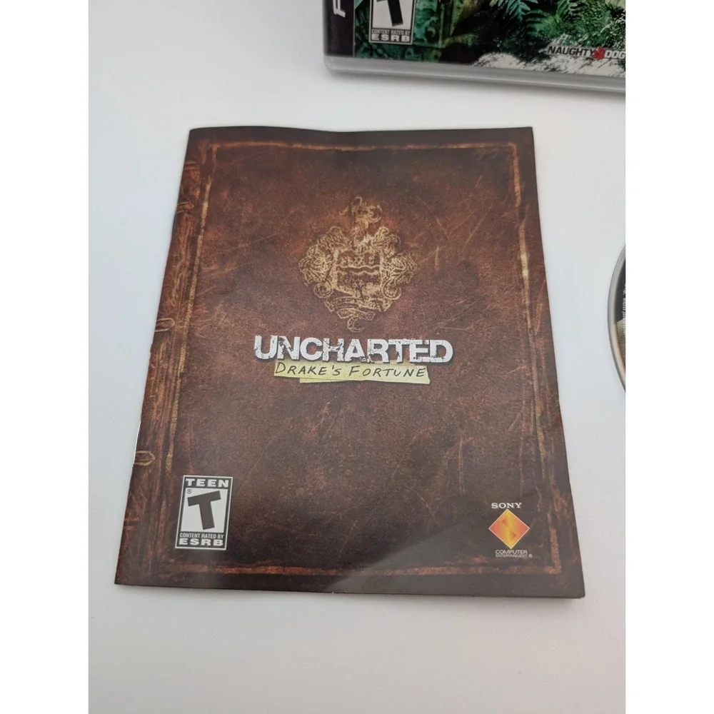 Uncharted: Drake's Fortune (Sony PlayStation 3, 2007) PS3 Reg Card Complete PS3